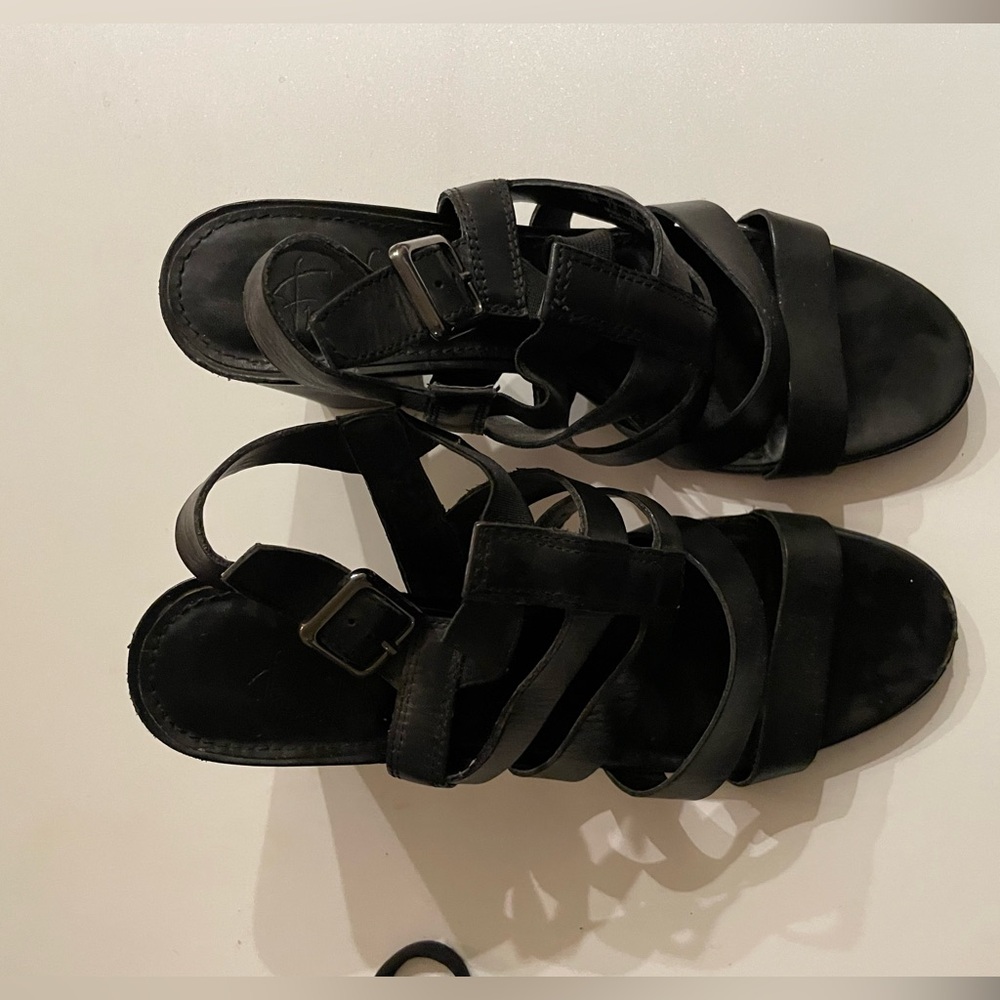 Franco Sarto Black Strappy Heeled sandals